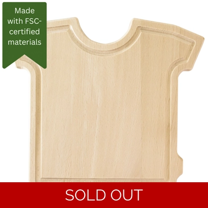 Beech Wood - T-Shirt - Medium - Untreated Chopping Board